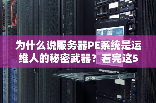为什么说服务器PE系统是运维人的秘密武器？看完这5个神操作我跪了