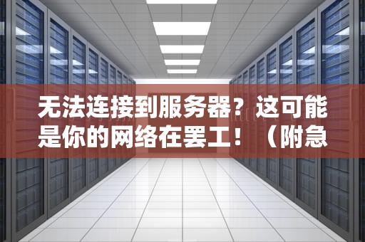 无法连接到服务器？这可能是你的网络在罢工！（附急救指南）