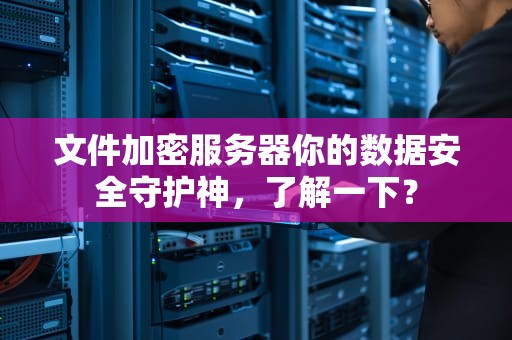 文件加密服务器你的数据安全守护神，了解一下？