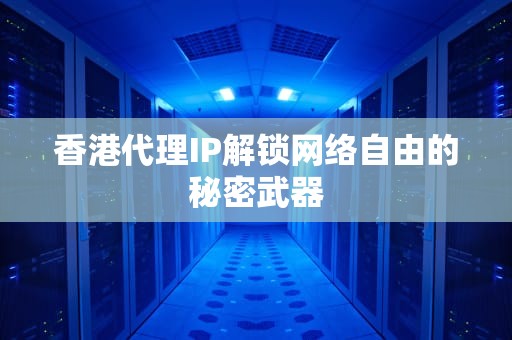 香港代理IP解锁网络自由的秘密武器