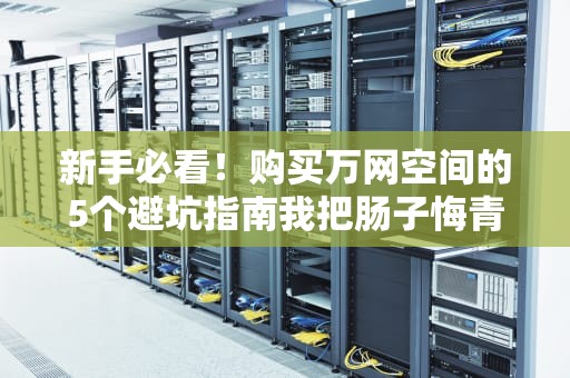 新手必看！购买万网空间的5个避坑指南我把肠子悔青的经历换成了你的经验包