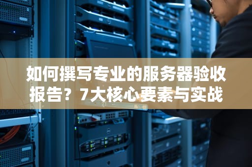 如何撰写专业的服务器验收报告？7大核心要素与实战模板