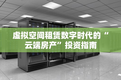 虚拟空间租赁数字时代的“云端房产”投资指南