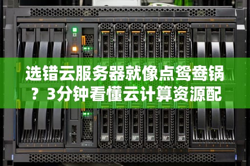 选错云服务器就像点鸳鸯锅？3分钟看懂云计算资源配置门道