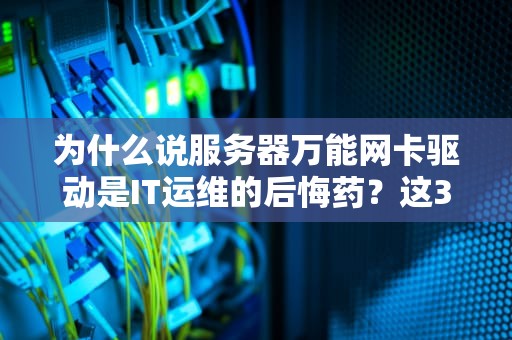为什么说服务器万能网卡驱动是IT运维的后悔药？这3个翻车现场太真实了！