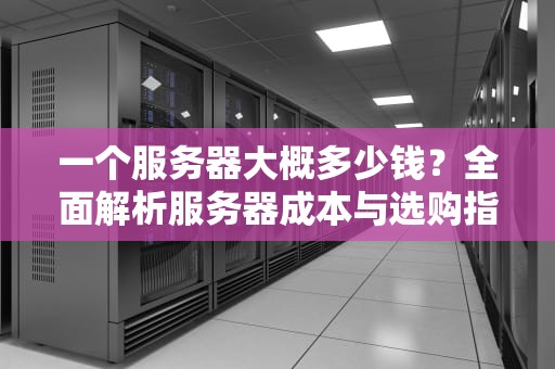 一个服务器大概多少钱？全面解析服务器成本与选购指南