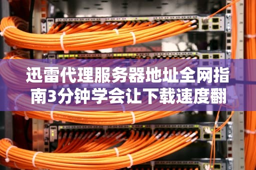 迅雷代理服务器地址全网指南3分钟学会让下载速度翻倍的黑科技