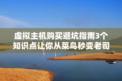 虚拟主机购买避坑指南3个知识点让你从菜鸟秒变老司机
