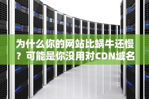 为什么你的网站比蜗牛还慢？可能是你没用对CDN域名加速！