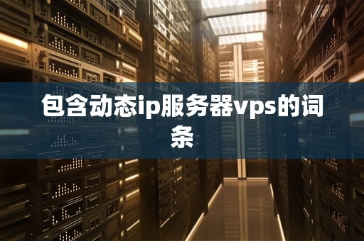 包含动态ip服务器vps的词条