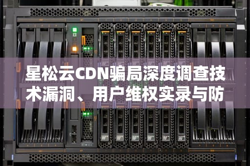 星松云CDN骗局深度调查技术漏洞、用户维权实录与防骗指南