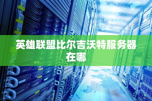 英雄联盟比尔吉沃特服务器在哪