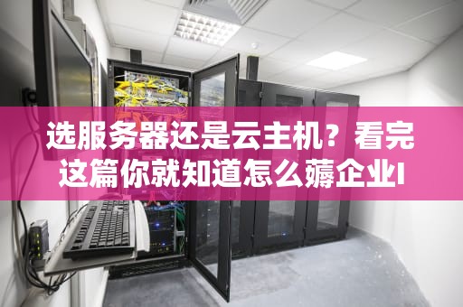 选服务器还是云主机？看完这篇你就知道怎么薅企业IT的羊毛了！