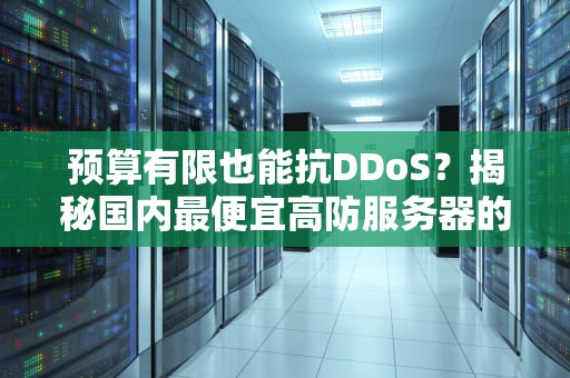 预算有限也能抗DDoS？揭秘国内最便宜高防服务器的选购套路！