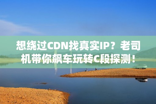 想绕过CDN找真实IP？老司机带你飙车玩转C段探测！