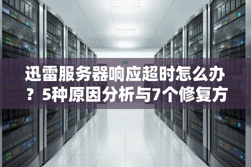 迅雷服务器响应超时怎么办？5种原因分析与7个修复方案全解析