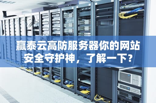 赢泰云高防服务器你的网站安全守护神，了解一下？