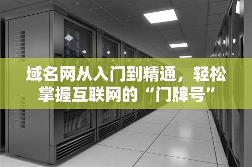 域名网从入门到精通，轻松掌握互联网的“门牌号”