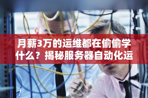 月薪3万的运维都在偷偷学什么？揭秘服务器自动化运维的摸鱼神器