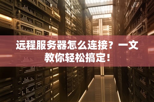 远程服务器怎么连接？一文教你轻松搞定！