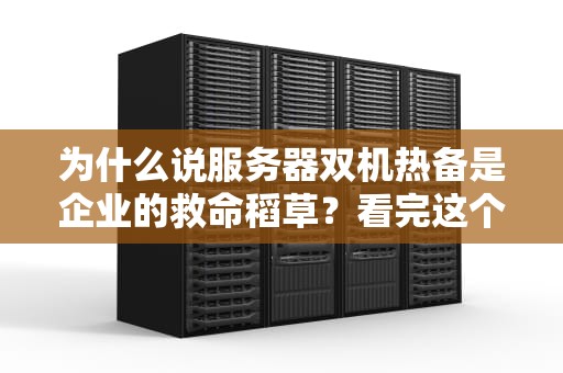 为什么说服务器双机热备是企业的救命稻草？看完这个血泪案例我悟了