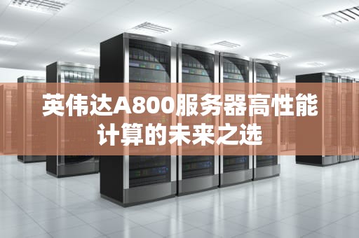 英伟达A800服务器高性能计算的未来之选