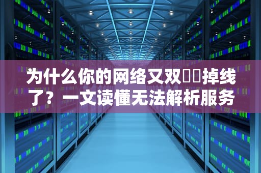 为什么你的网络又双叒叕掉线了？一文读懂无法解析服务器的DNS地址那些事