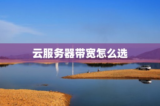 云服务器带宽怎么选