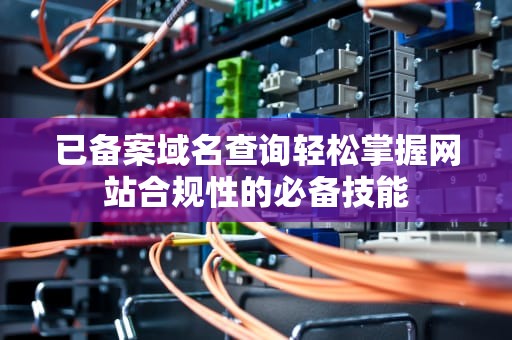 已备案域名查询轻松掌握网站合规性的必备技能