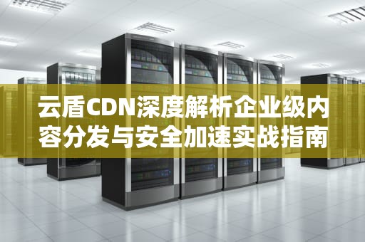 云盾CDN深度解析企业级内容分发与安全加速实战指南