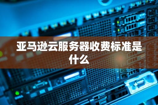 亚马逊云服务器收费标准是什么