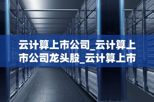 云计算上市公司_云计算上市公司龙头股_云计算上市公司的发展现状与未来趋势