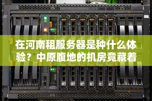 在河南租服务器是种什么体验？中原腹地的机房竟藏着这些秘密！