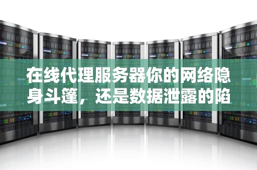 在线代理服务器你的网络隐身斗篷，还是数据泄露的陷阱？