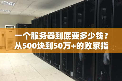 一个服务器到底要多少钱？从500块到50万+的败家指南