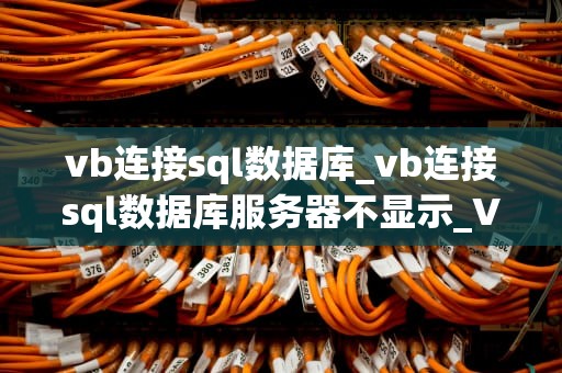 vb连接sql数据库_vb连接sql数据库服务器不显示_VB连接SQL数据库的实现方法