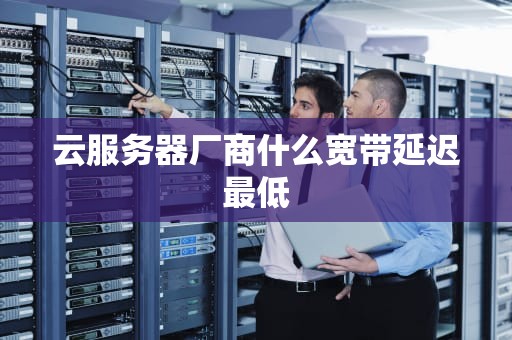 云服务器厂商什么宽带延迟最低