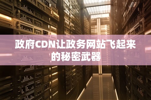 政府CDN让政务网站飞起来的秘密武器