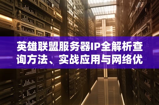 英雄联盟服务器IP全解析查询方法、实战应用与网络优化指南