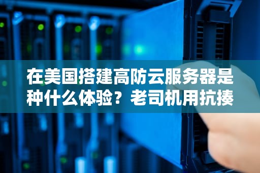 在美国搭建高防云服务器是种什么体验？老司机用抗揍经济学给你盘明白