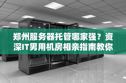 郑州服务器托管哪家强？资深IT男用机房相亲指南教你避坑