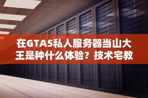 在GTA5私人服务器当山大王是种什么体验？技术宅教你科学开黑指南