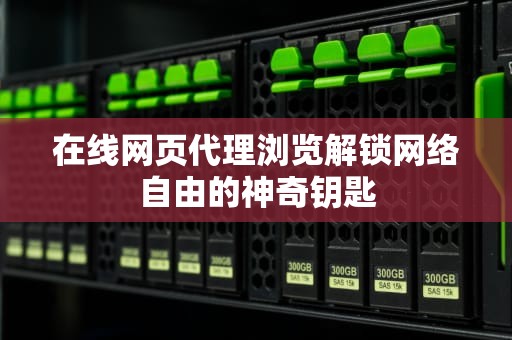 在线网页代理浏览解锁网络自由的神奇钥匙