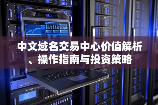 中文域名交易中心价值解析、操作指南与投资策略