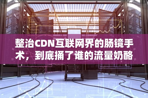 整治CDN互联网界的肠镜手术，到底捅了谁的流量奶酪？