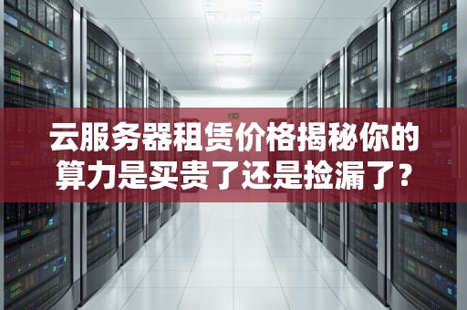 云服务器租赁价格揭秘你的算力是买贵了还是捡漏了？