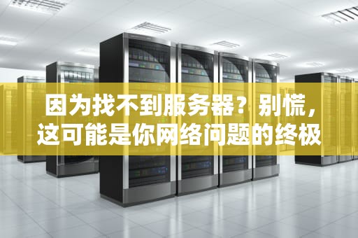 因为找不到服务器？别慌，这可能是你网络问题的终极指南！