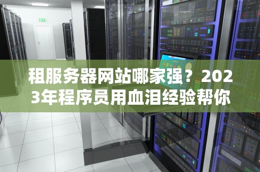 租服务器网站哪家强？2023年程序员用血泪经验帮你排雷