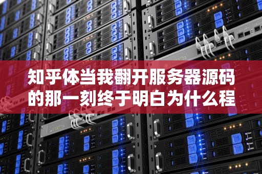 知乎体当我翻开服务器源码的那一刻终于明白为什么程序员的头发越来越少了