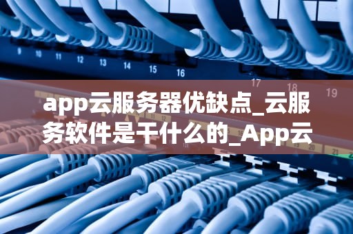 app云服务器优缺点_云服务软件是干什么的_App云服务器的优缺点